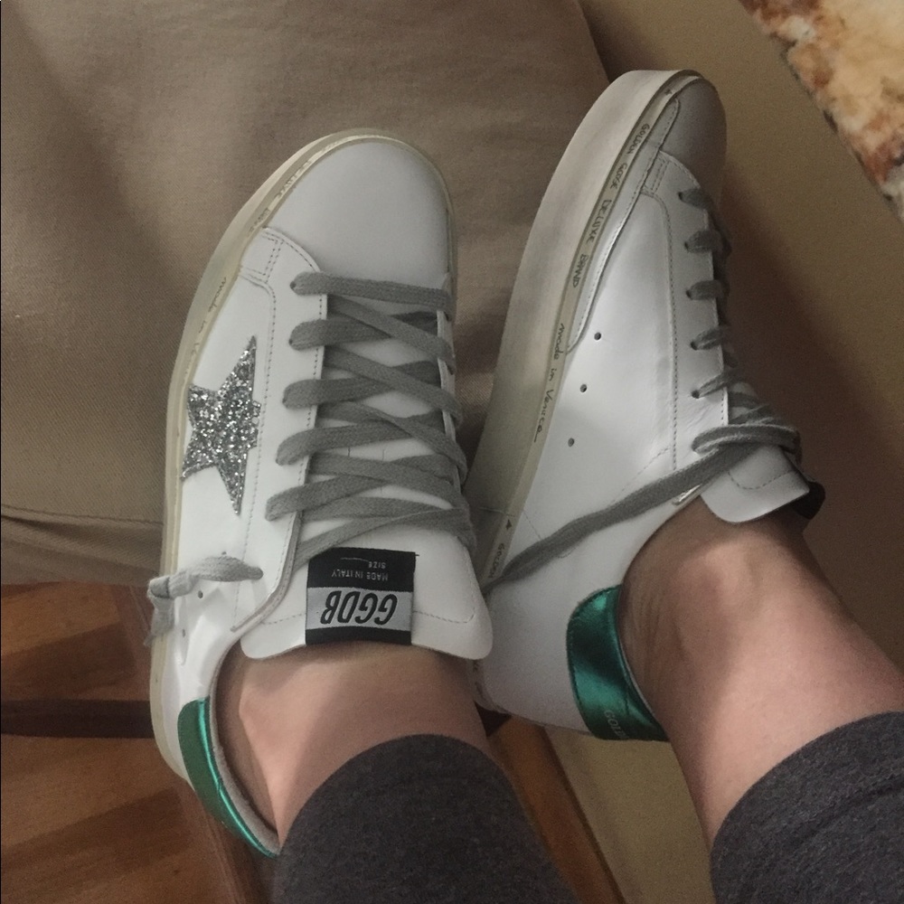 Golden Goose Hi star platform sneakers size 38 EUC box included - Picture 2 of 4